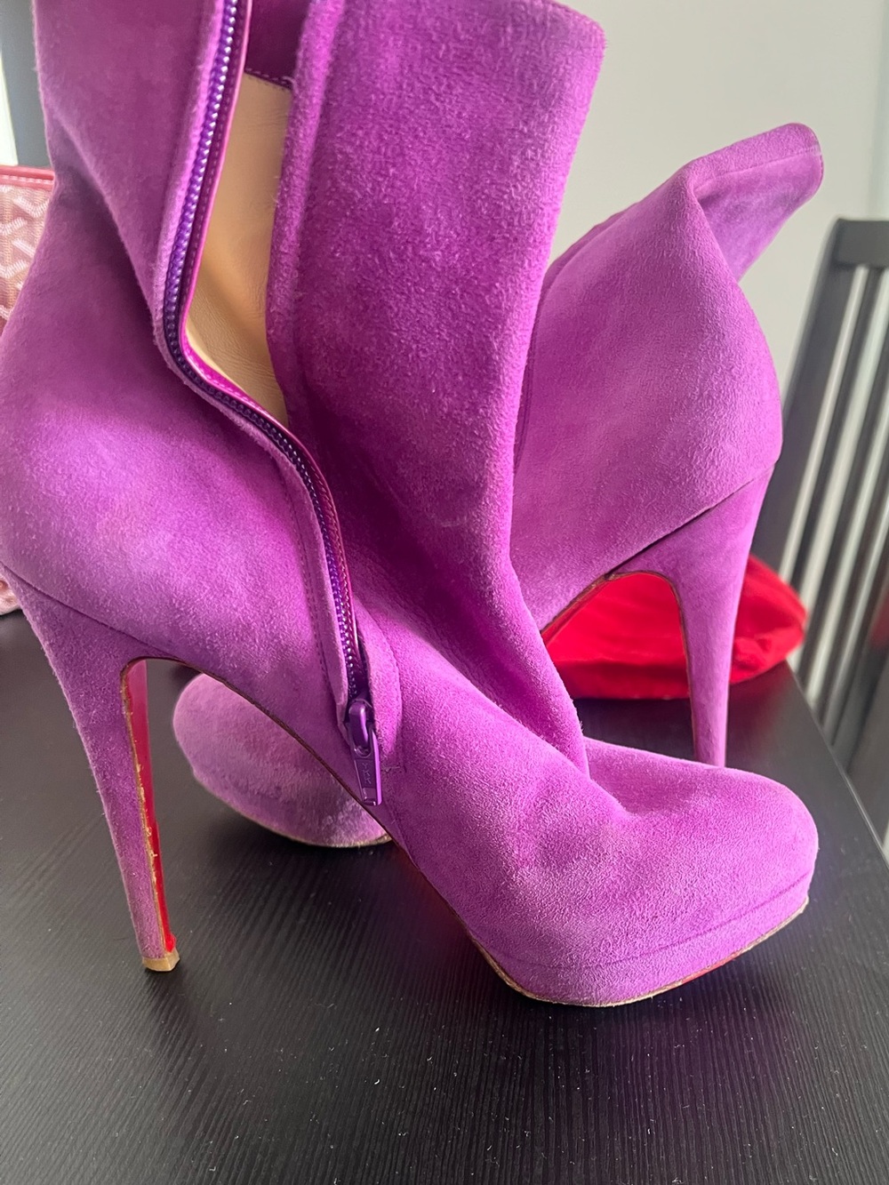 Christian louboutin purple shoes